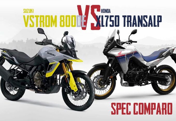 honda transalp 750 vs v strom 800de spec comapro